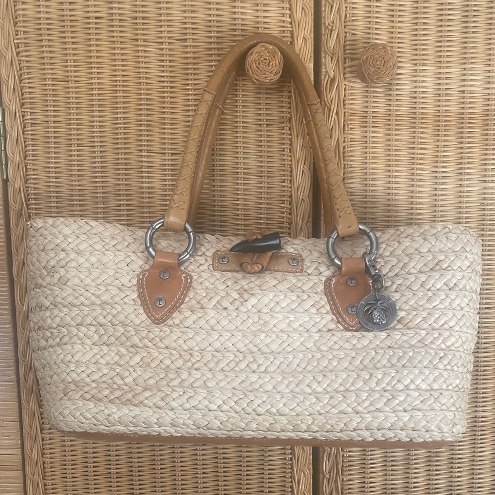 Tommy Bahama Woven Straw Tote